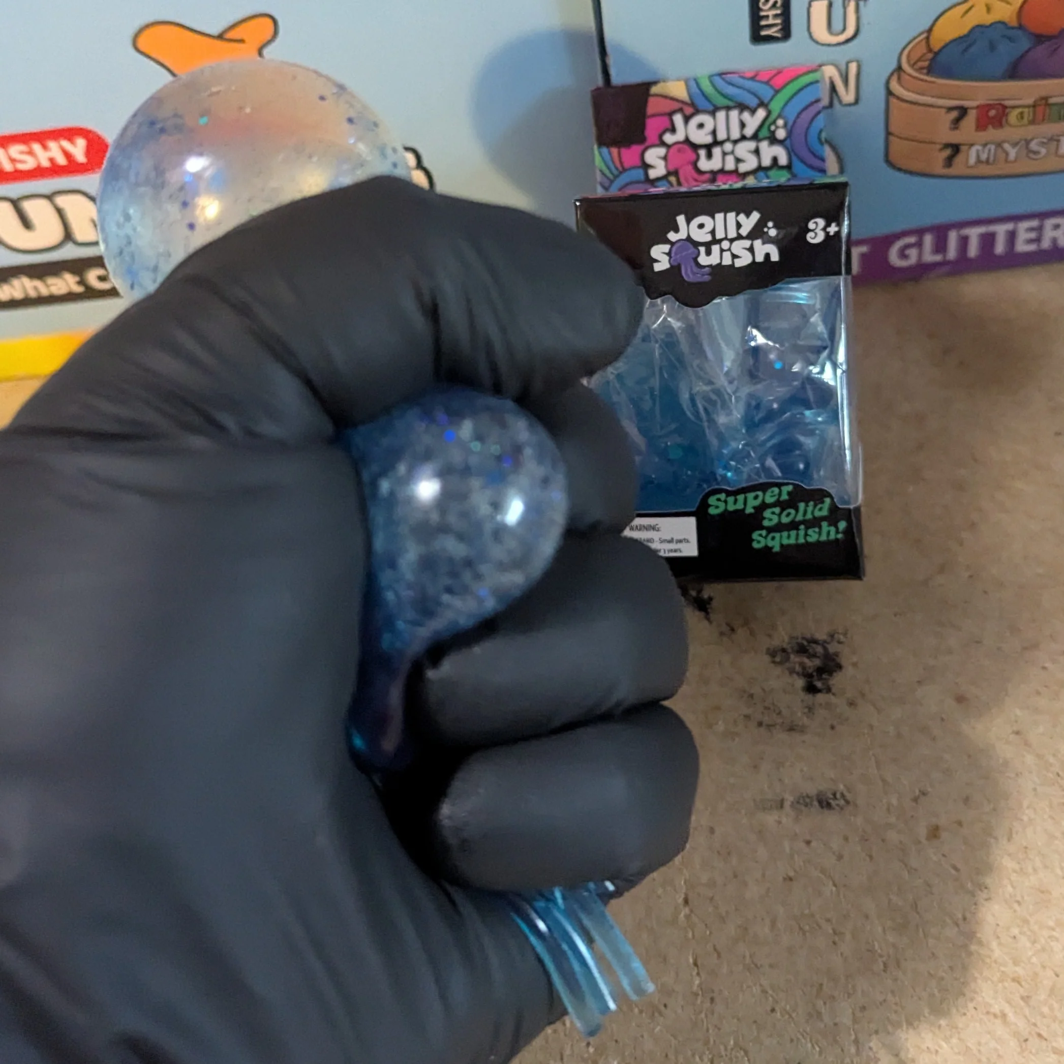 Blue Wannabe Jellysquish Jellyfish (Water Squish) - Image 3