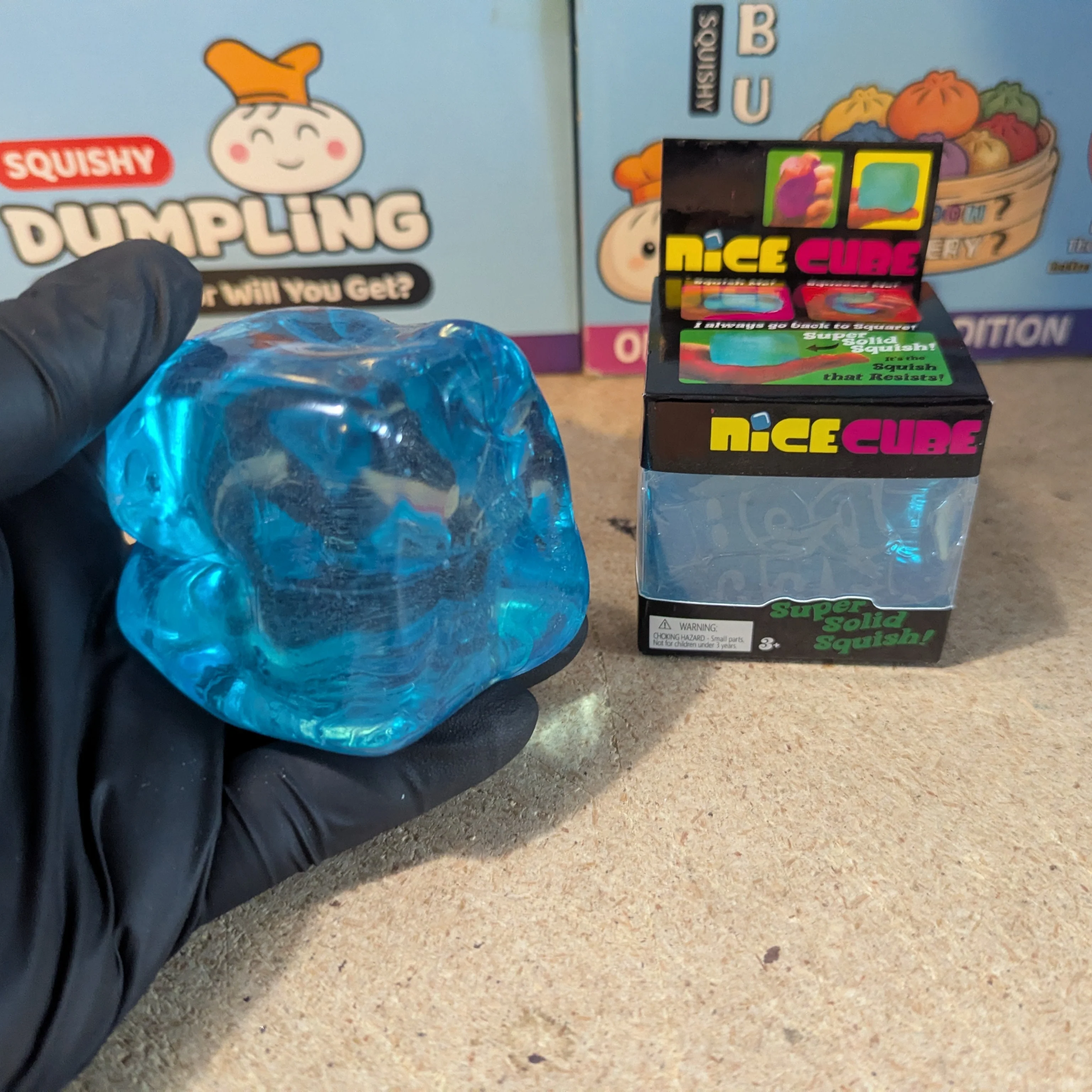 Blue Wannabe Nice Cube (Super Slow-Rising Squish) - Image 2