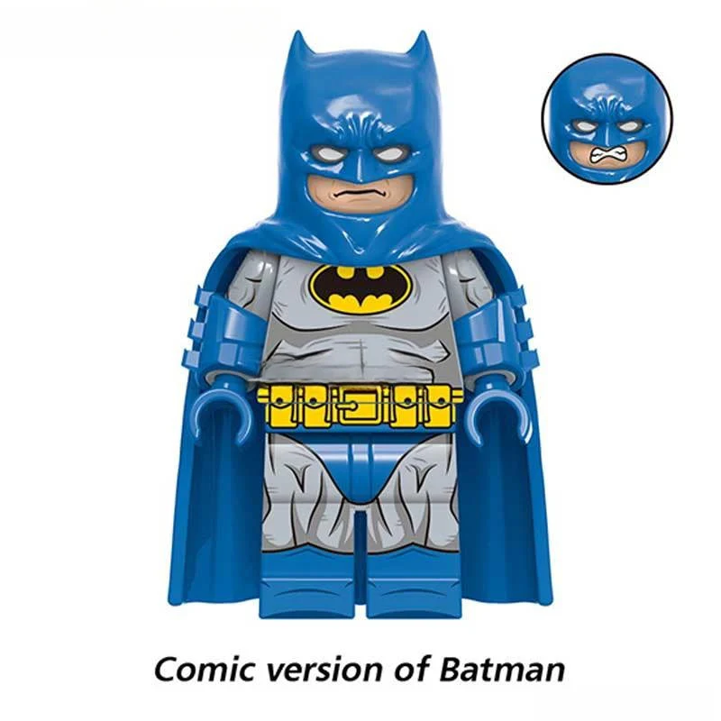 Comic Book Batman Blue/Gray Suit Design Lego Batman Minifigures 8 - Image 2