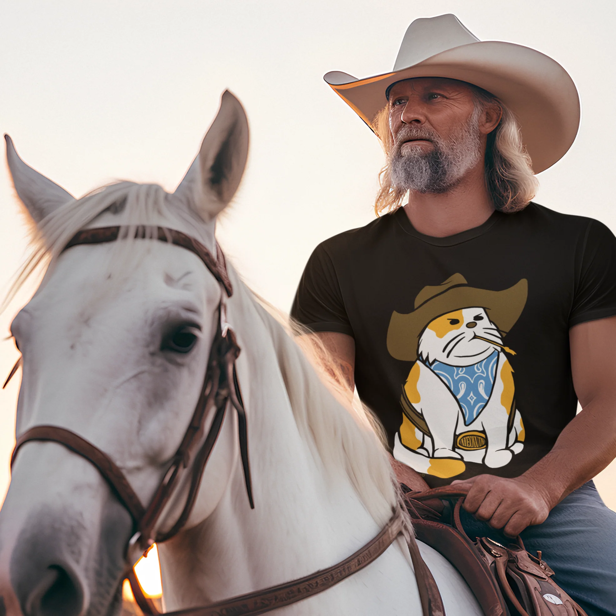 Cowboy Cat T-Shirt - Image 2