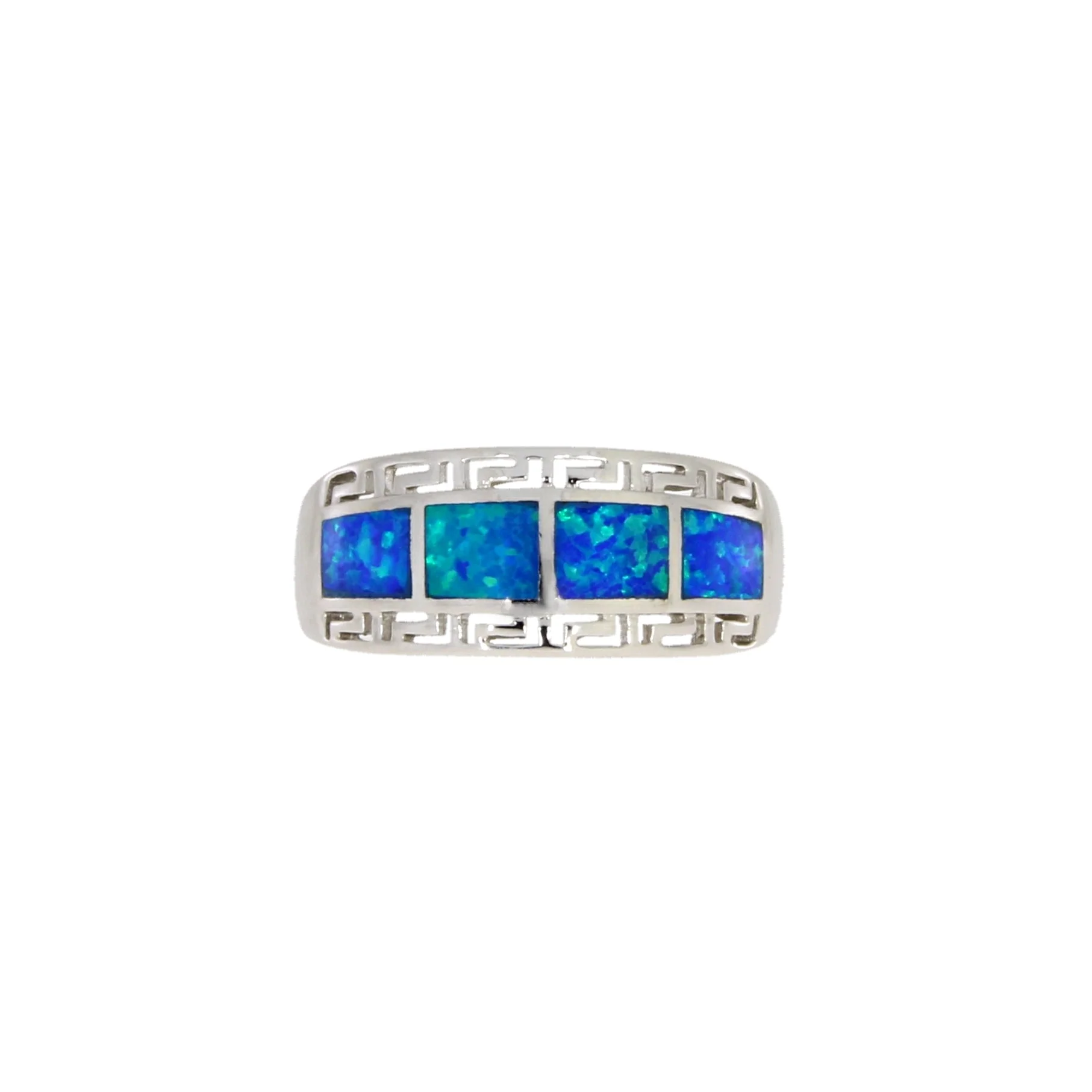 Created Opal Ring Sterling Silver - Image 3
