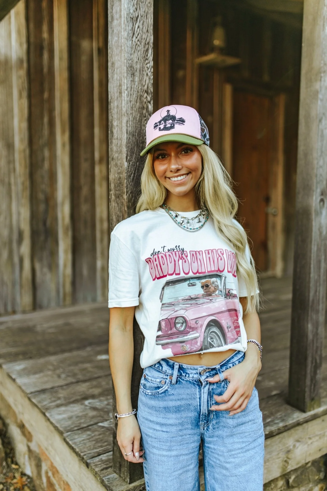 Daddy's on His Way Trump Graphic Tee - Image 2
