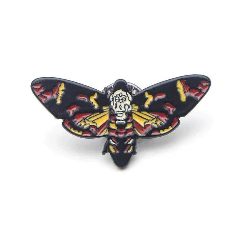 Deaths Head Moth Silence of the Lambs Enamel Pins Near Me - Image 2