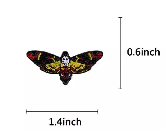 Deaths Head Moth Silence of the Lambs Enamel Pins Near Me - Image 3