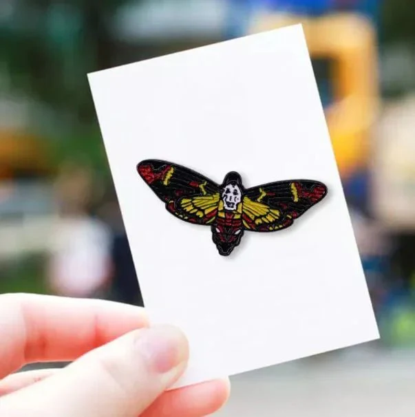 Deaths Head Moth Silence of the Lambs Enamel Pins Near Me - Image 4