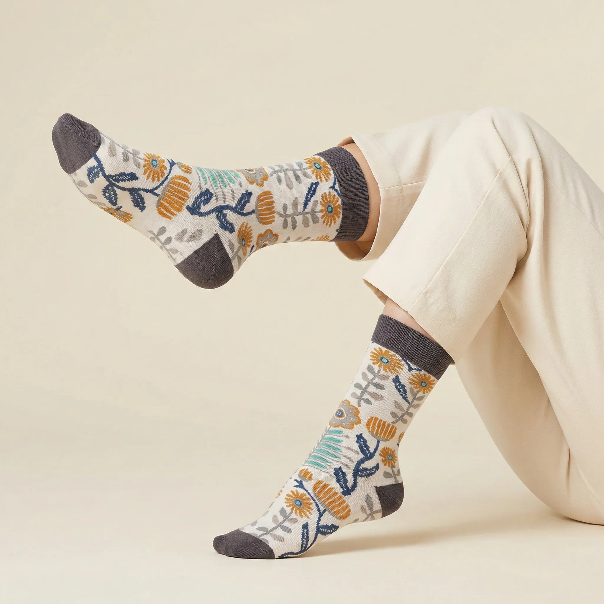 Folk Art Socks and Notebook Bundle - Image 6