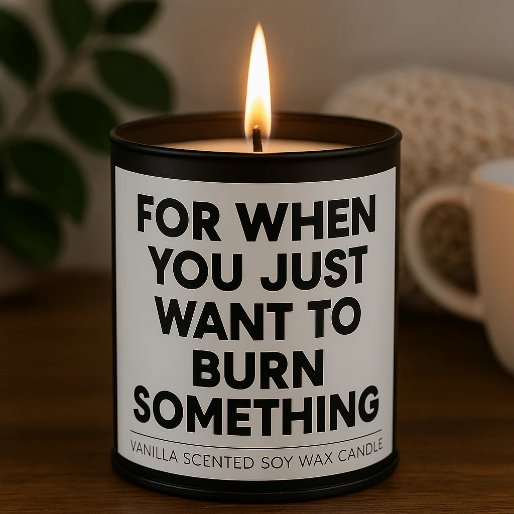 For When You Just Want to Burn Something Scented Candle - Image 2