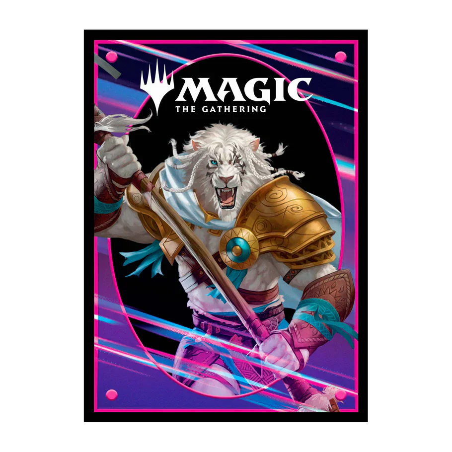 Foundations Ajani 100ct Deck Protector Sleeves Light for Magic: The Gathering - Image 2
