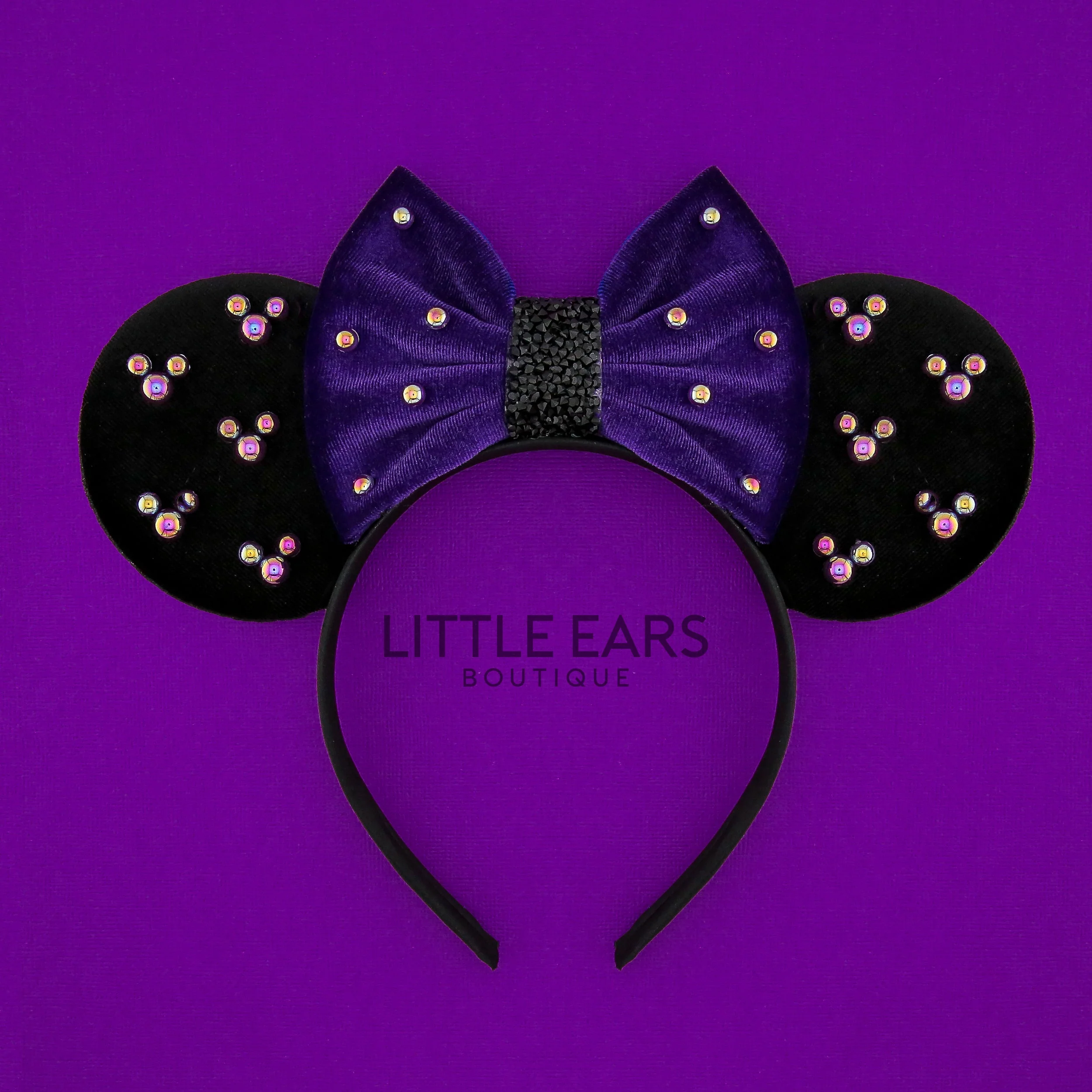 Halloween Pearls Purple Ears