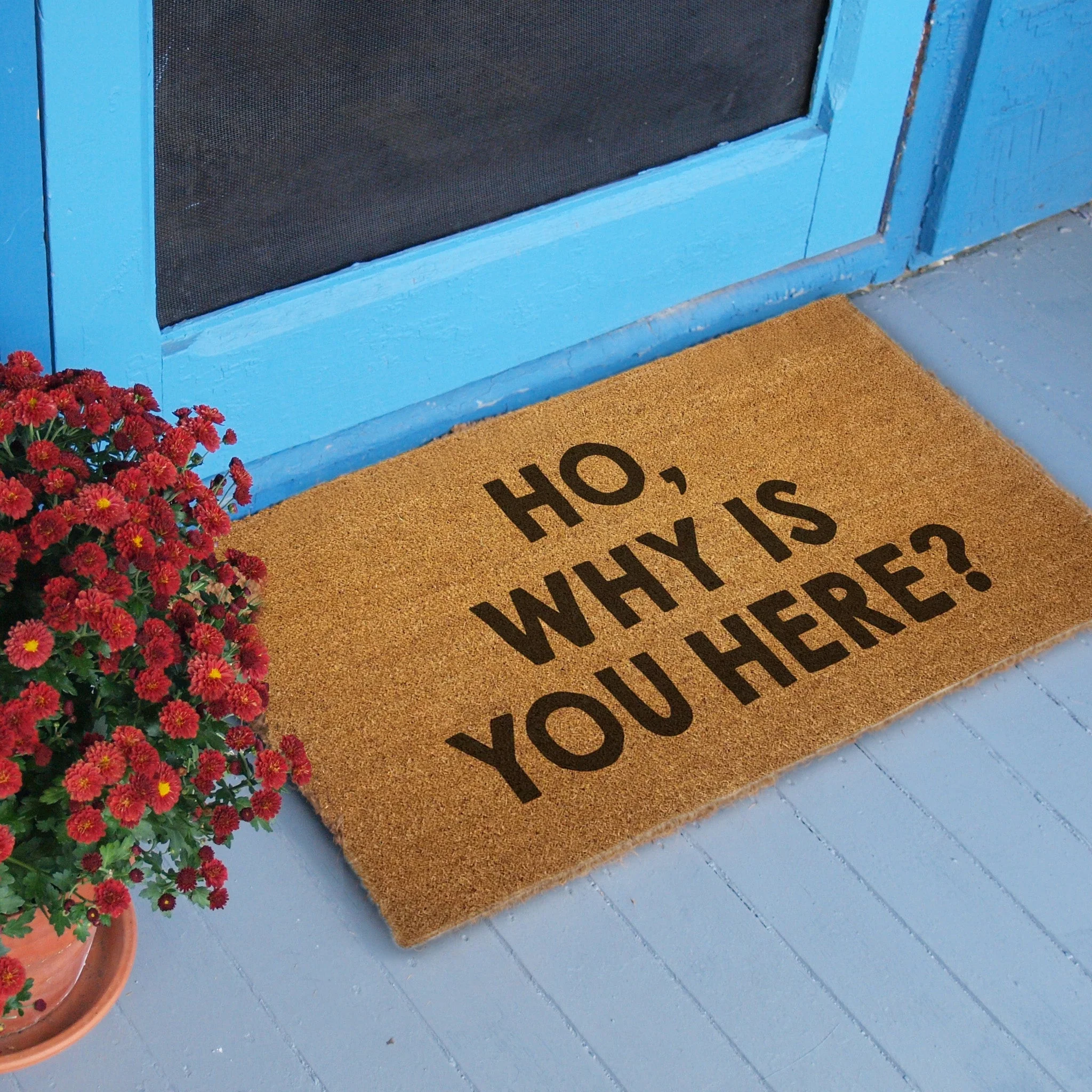 Ho, Why is You Here? Door Mat - Image 2