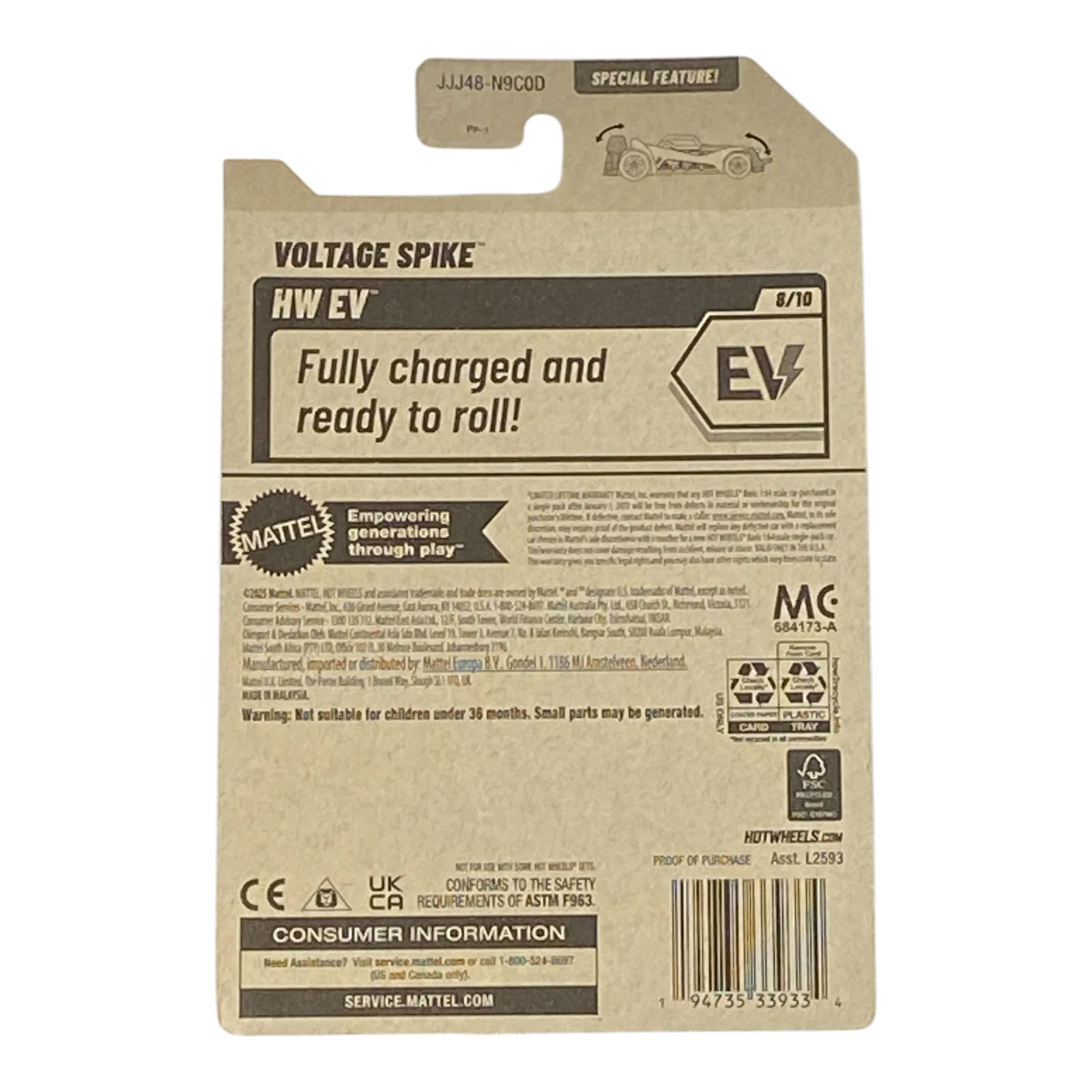Hot Wheels Voltage Spike - HW EV Series 8/10 - Image 2