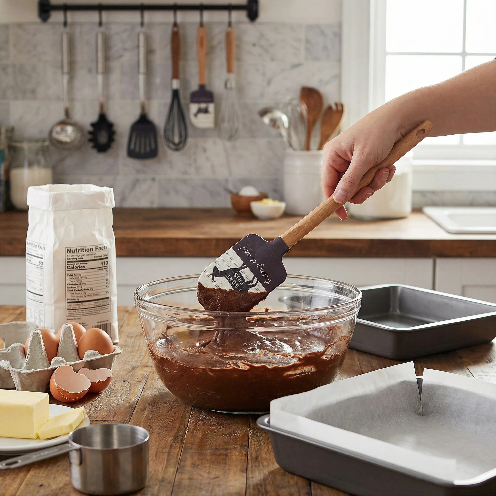 I Goat This Bring It On Silicone Spatula | Wooden Handle Double-Sided Spatula - Image 8