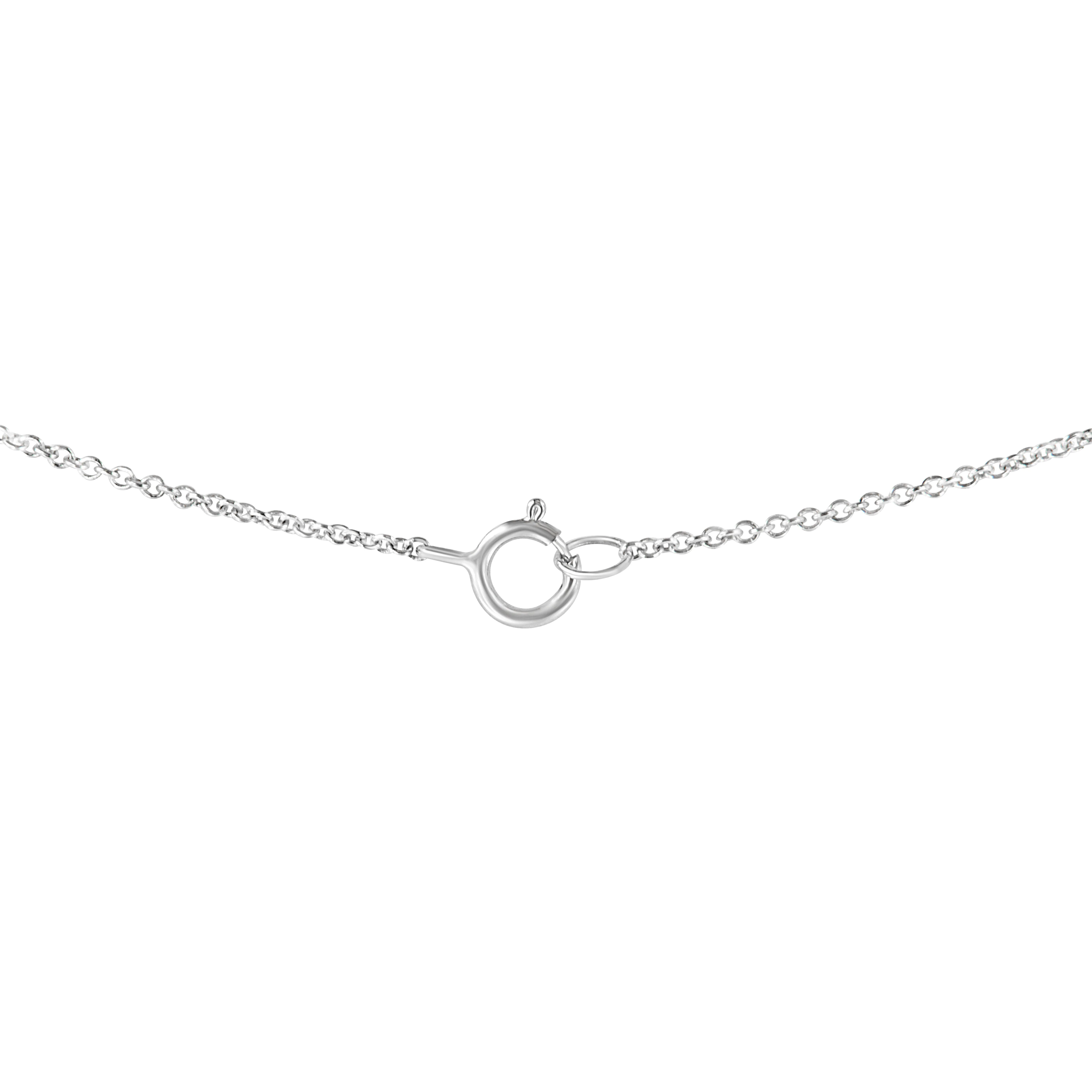 IGI Certified 14k White Gold 1/2 cttw Lab Grown Oval Shape Solitaire Diamond East West 18" Pendant Necklace (E-F Color, VS1-VS2 Clarity) - Image 9