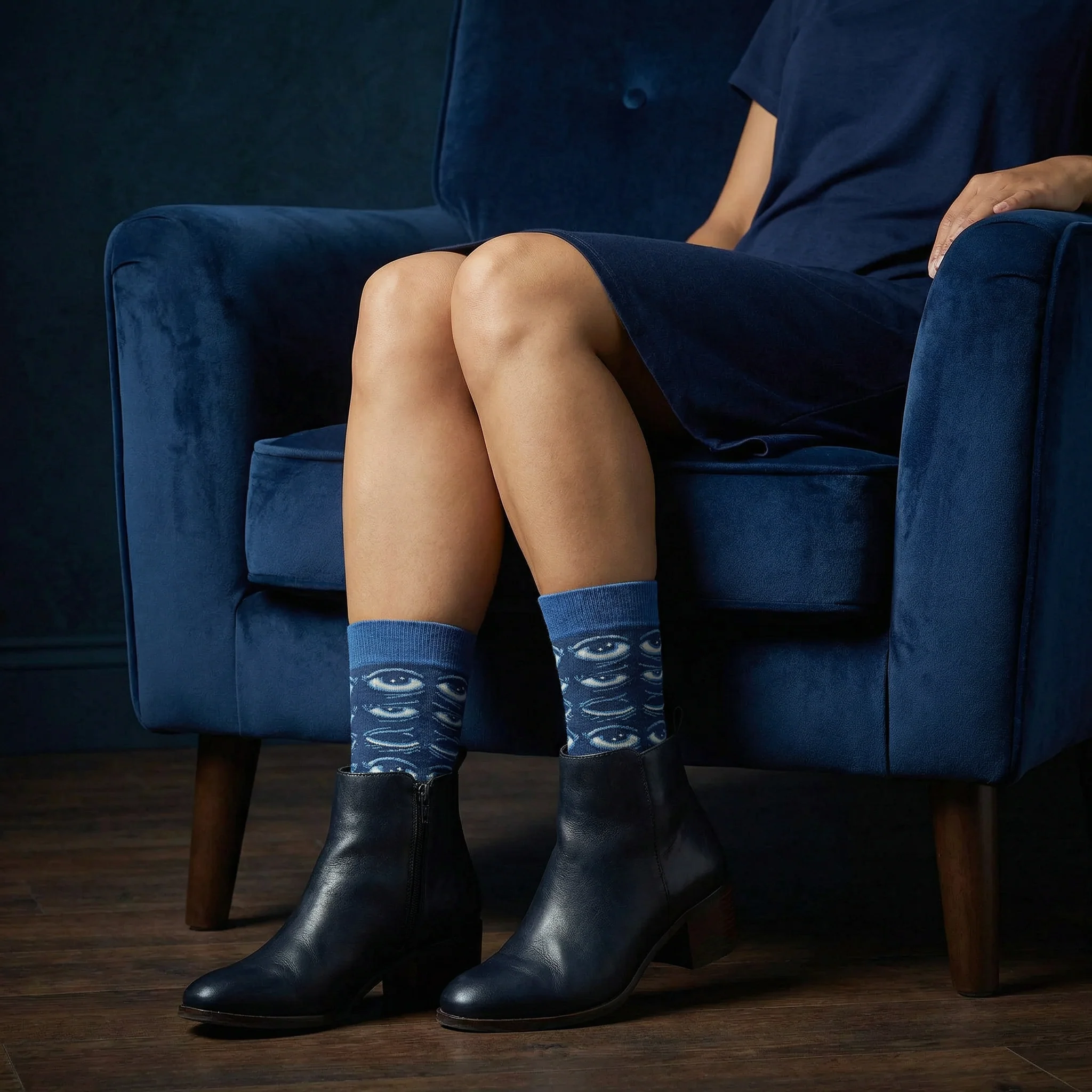 I'm Not Sleeping I'm Resting My Eyes Socks | Sleepy Tired Eyes Novelty Socks - Image 2