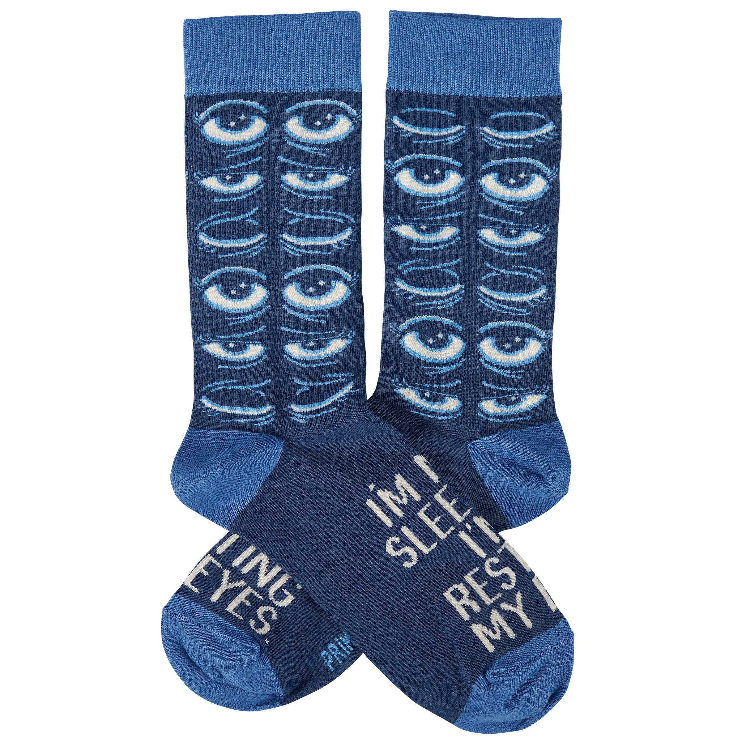 I'm Not Sleeping I'm Resting My Eyes Socks | Sleepy Tired Eyes Novelty Socks - Image 3