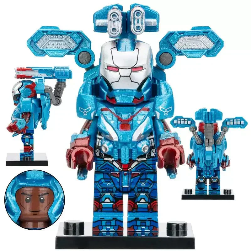 Iron Patriot James Rhodes Endgame Minifigure - Image 2