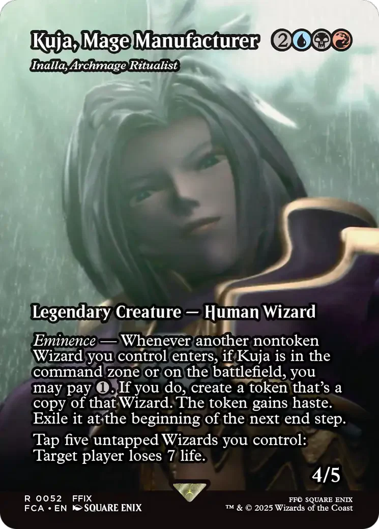 Kuja, Mage Manufacturer - Inalla, Archmage Ritualist (Showcase) (FCA-052) - FINAL FANTASY: Through the Ages / Kuja, Mage Manufacturer (Borderless) Foil