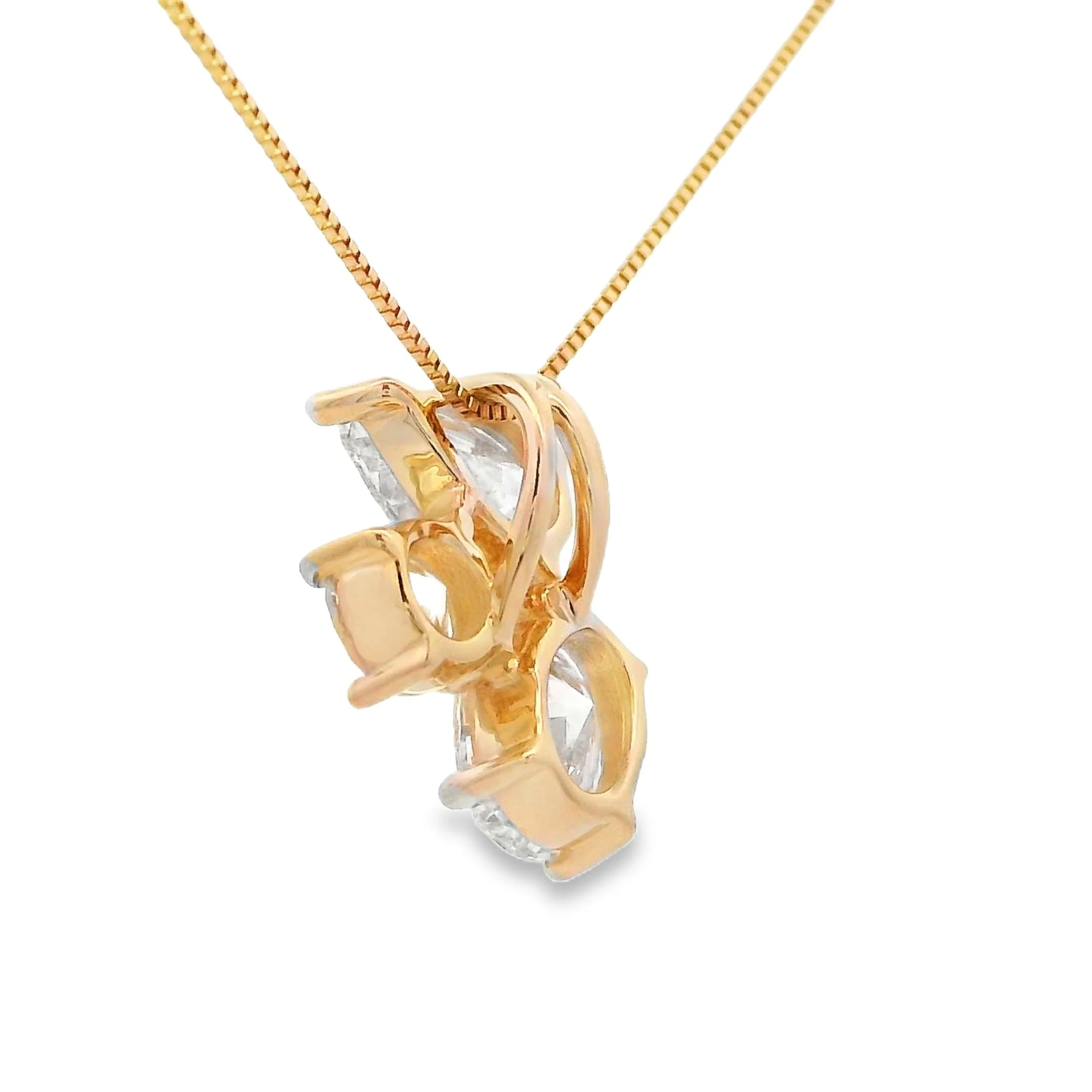 Lab Grown Diamond Fashion Pendants 14KT Yellow Gold - Image 2