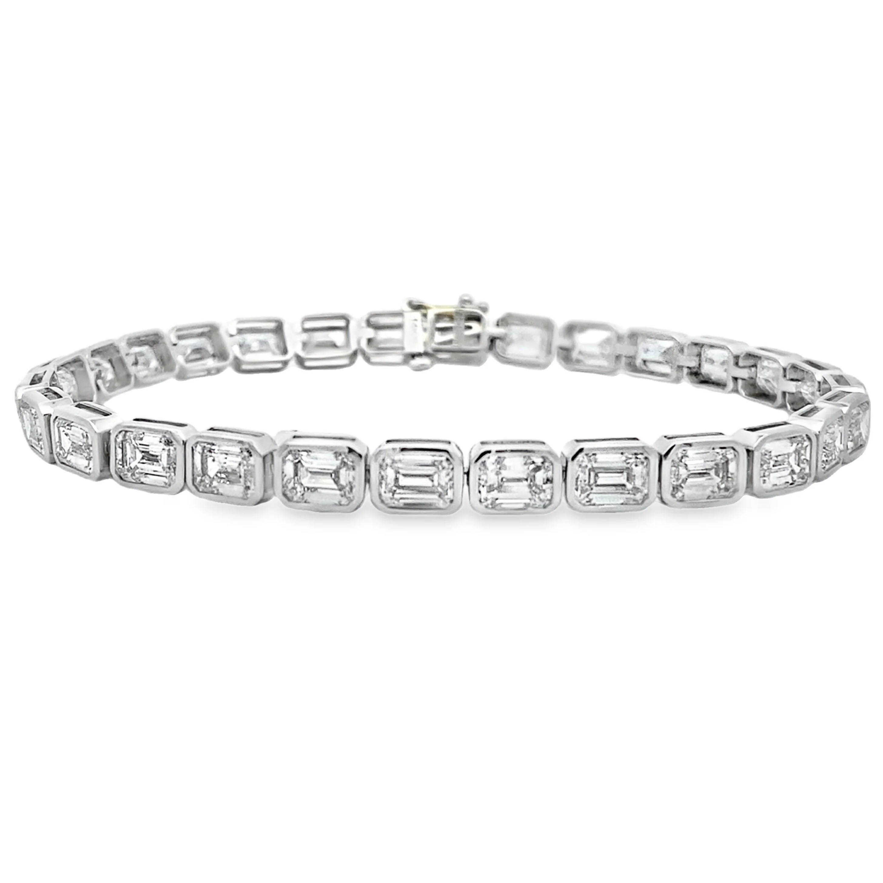 Lab Grown Diamond Tennis Bracelet 14KT White Gold