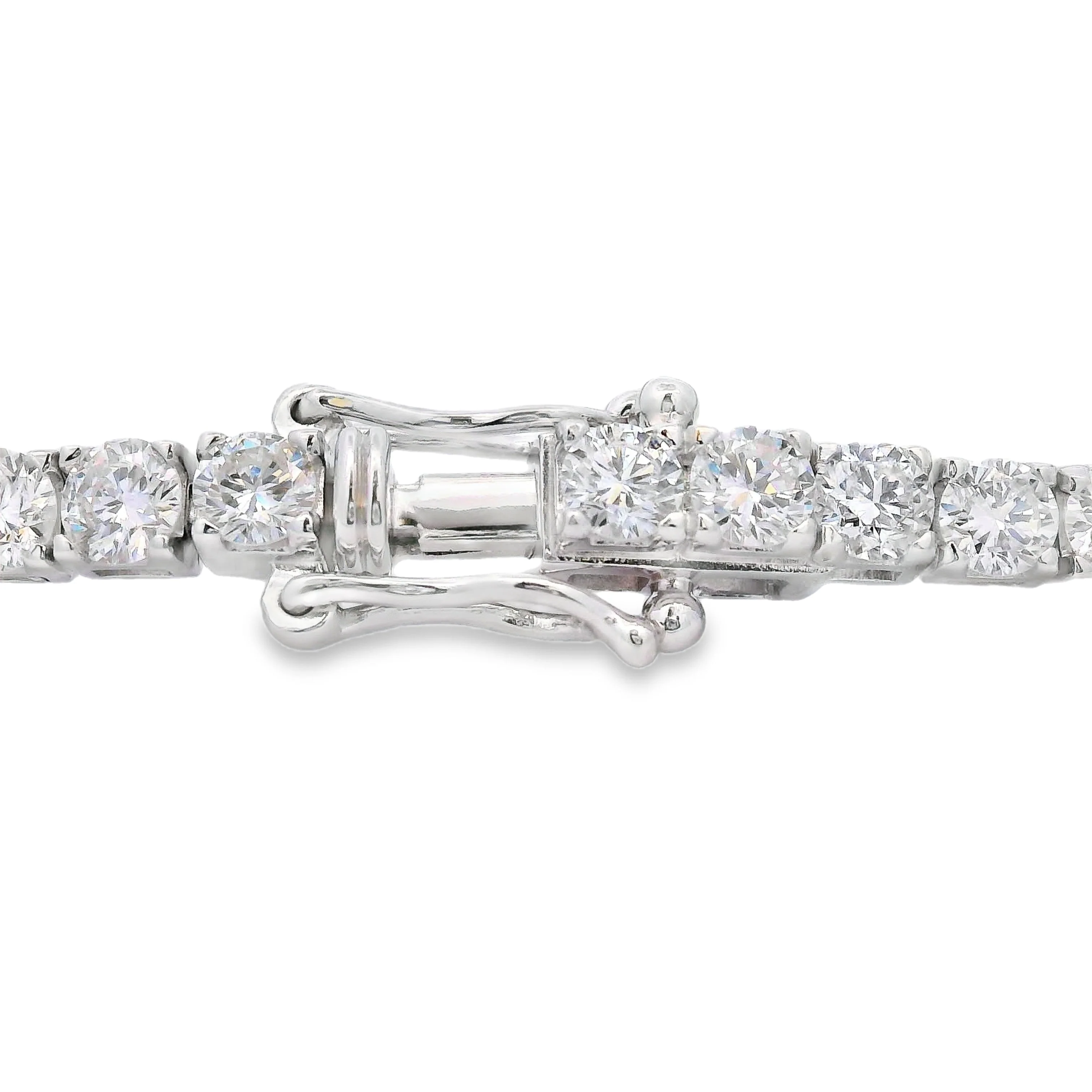 Lab Grown Diamond Tennis Bracelet Sterling Silver - Image 3