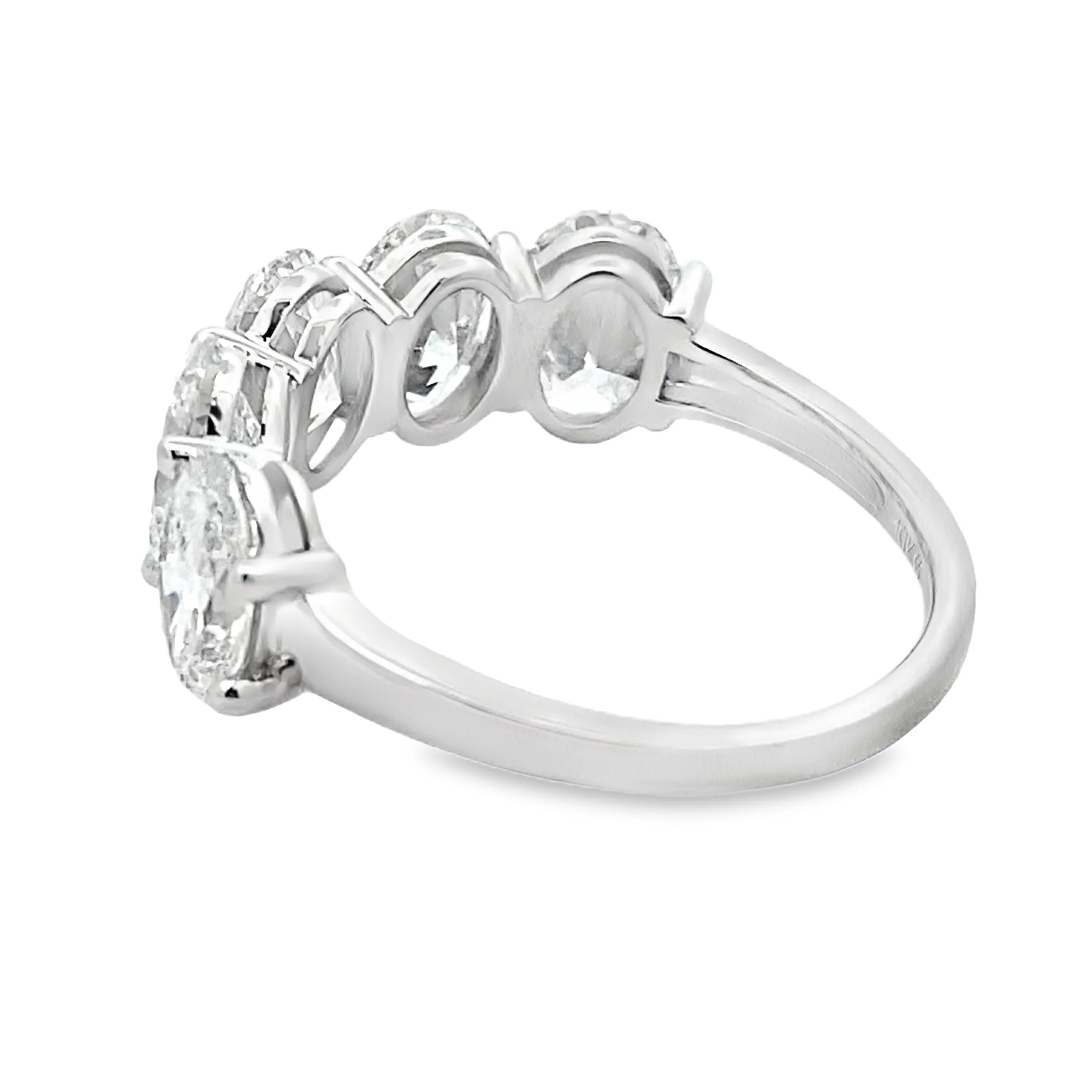 Lab Grown Diamond Wedding Band Ring 10KT White Gold - Image 2
