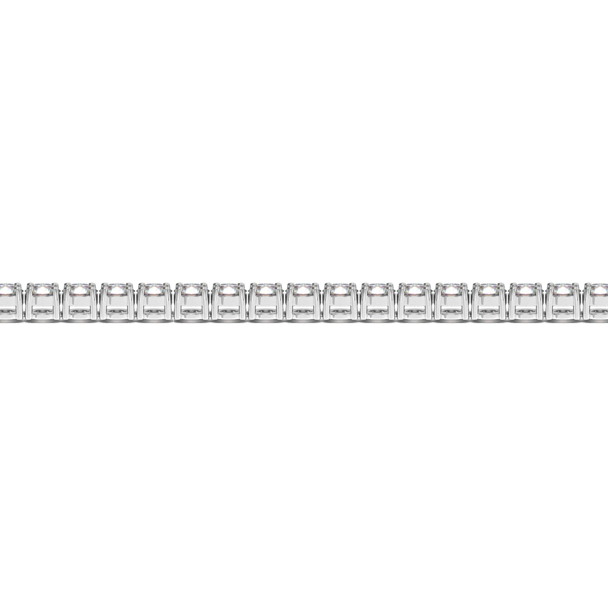 Lab Grown Round Diamond Tennis Bracelet in 14k White Gold (6 cctw F/G VS2/SI1) - Image 3
