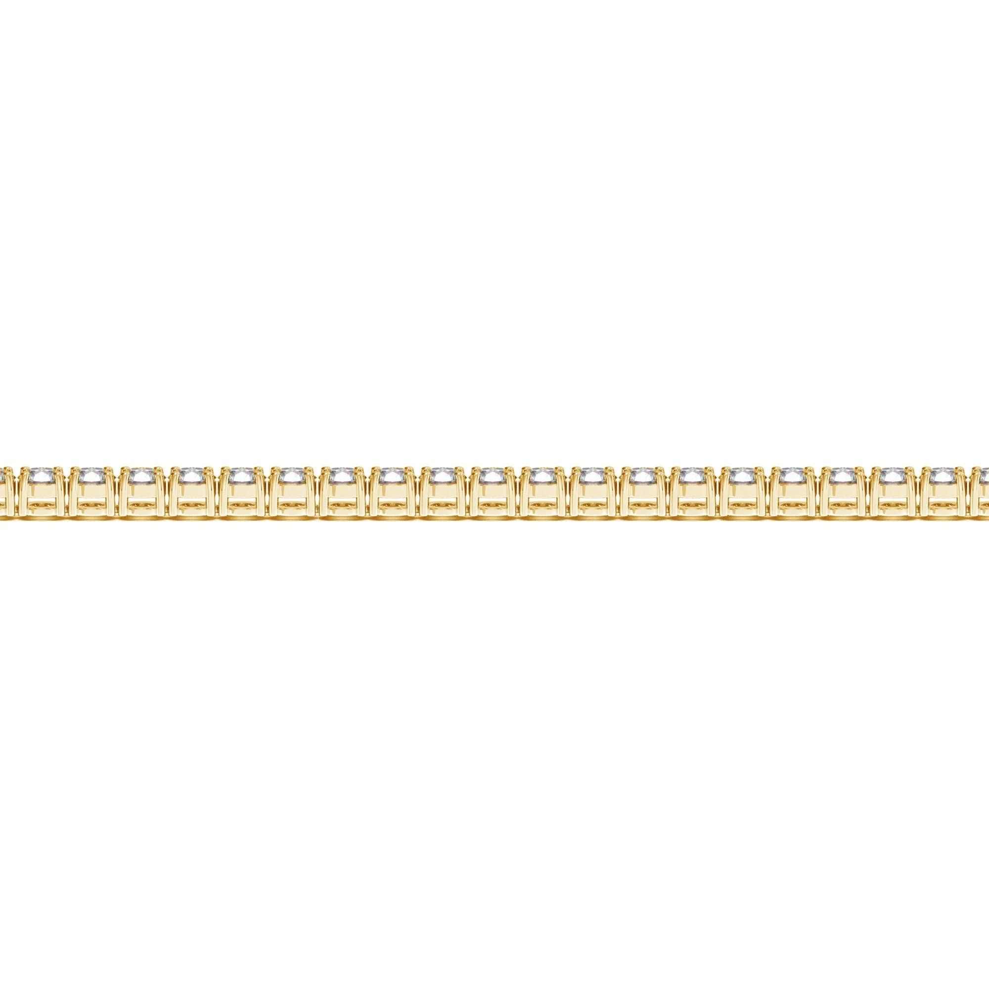Lab Grown Round Diamond Tennis Bracelet in 14k Yellow Gold (4 cctw F/G  VS2/SI1) - Image 3