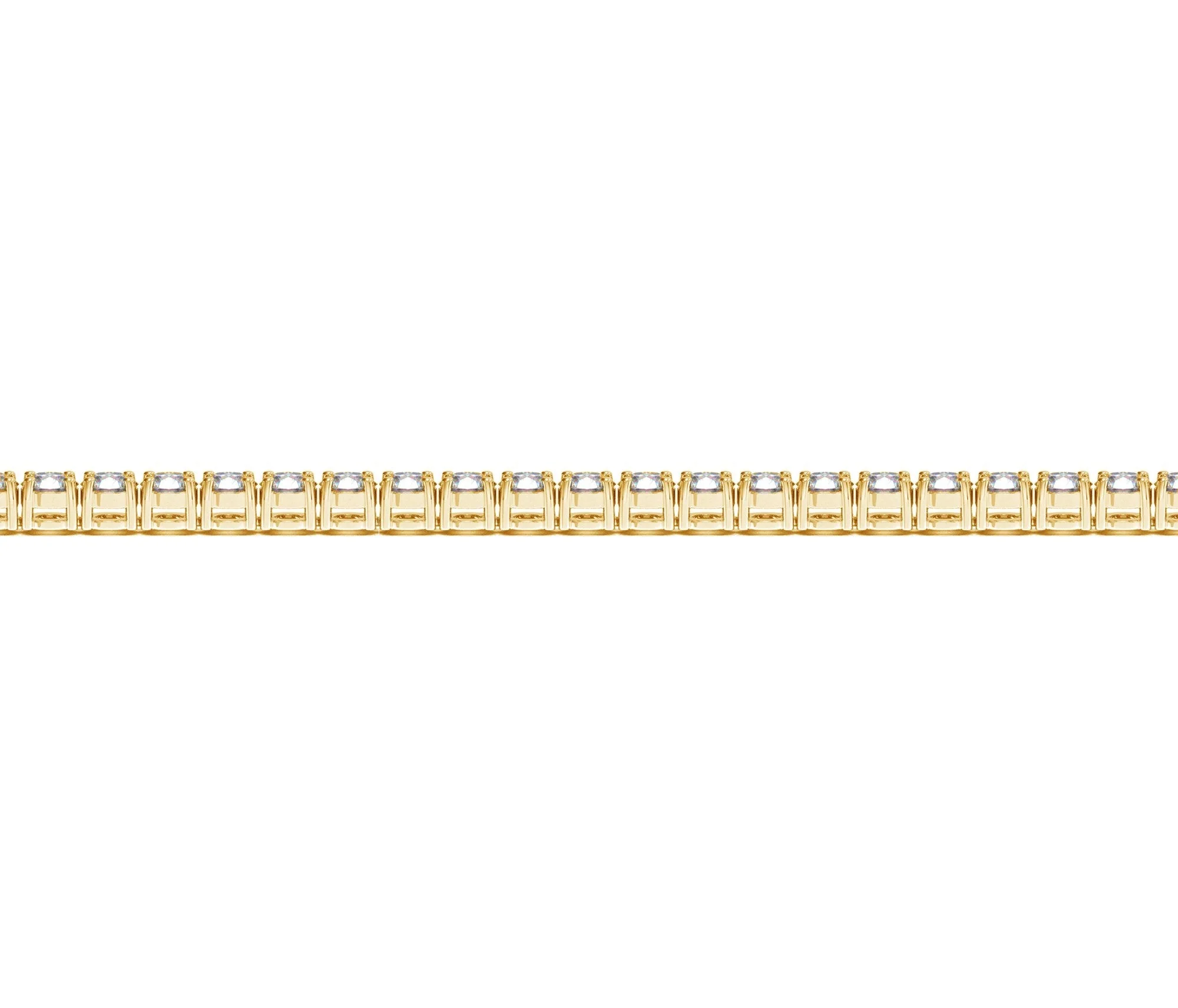Lab Grown Round Diamond Tennis Bracelet in 14k Yellow Gold (4 cctw F/G  VS2/SI1) - Image 6