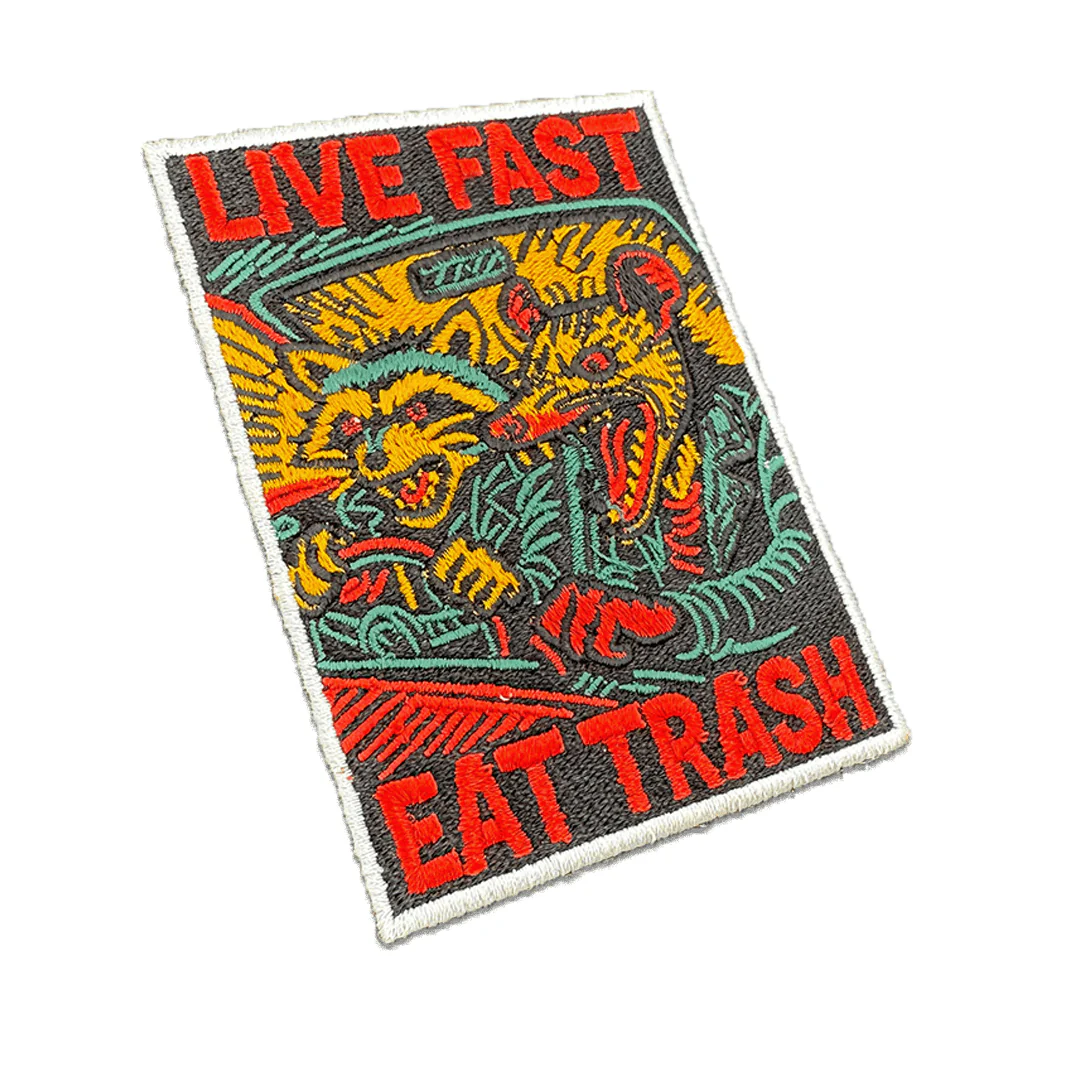 Live Fast Eat Trash Patch - Image 2