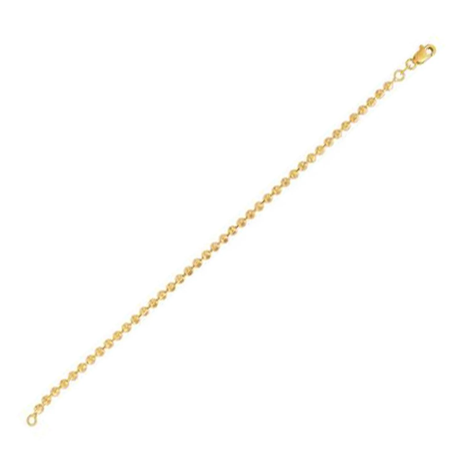 Moon Cut Bead Chain Bracelet in 14k Yellow Gold  (3.00 mm) - Image 4