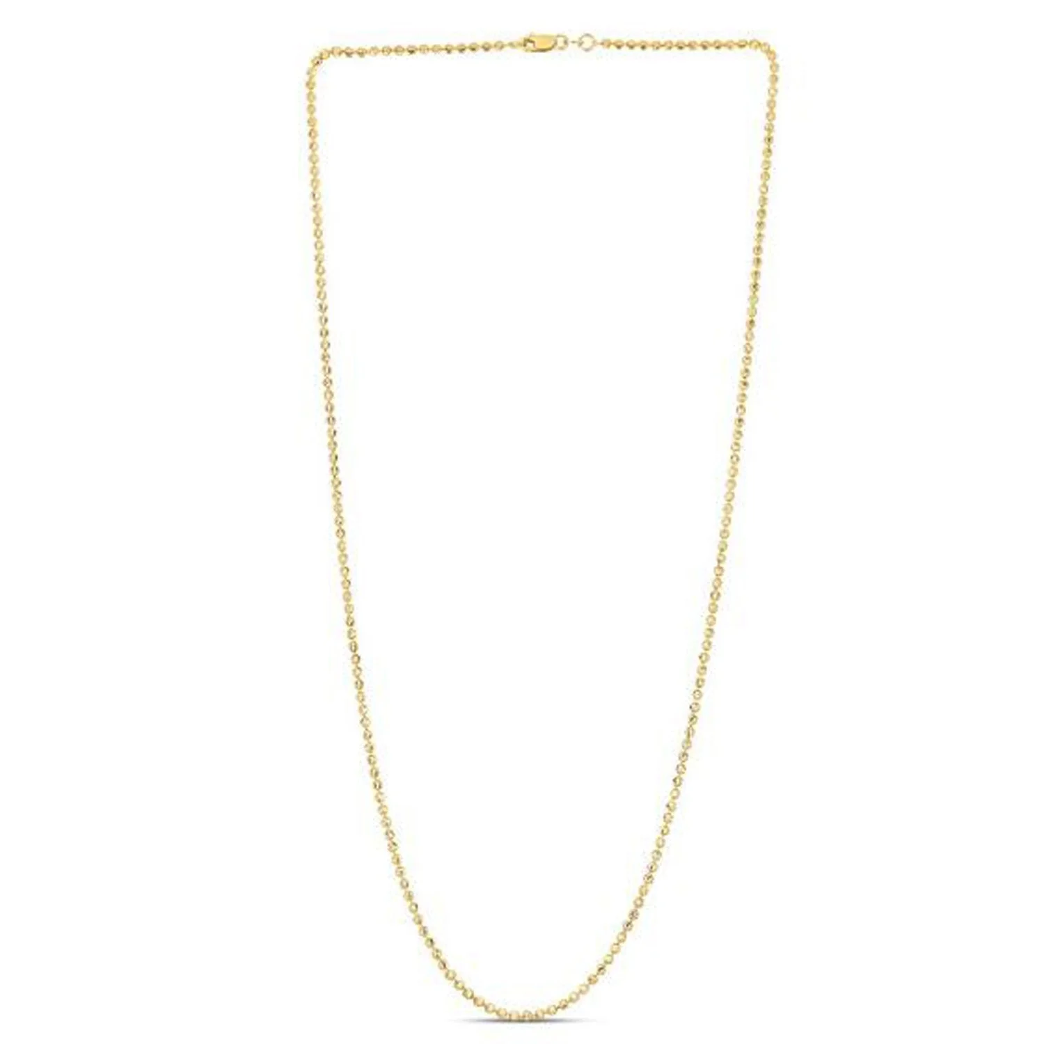 Moon Cut Bead Chain in 14k Yellow Gold (2.00 mm) - Image 3