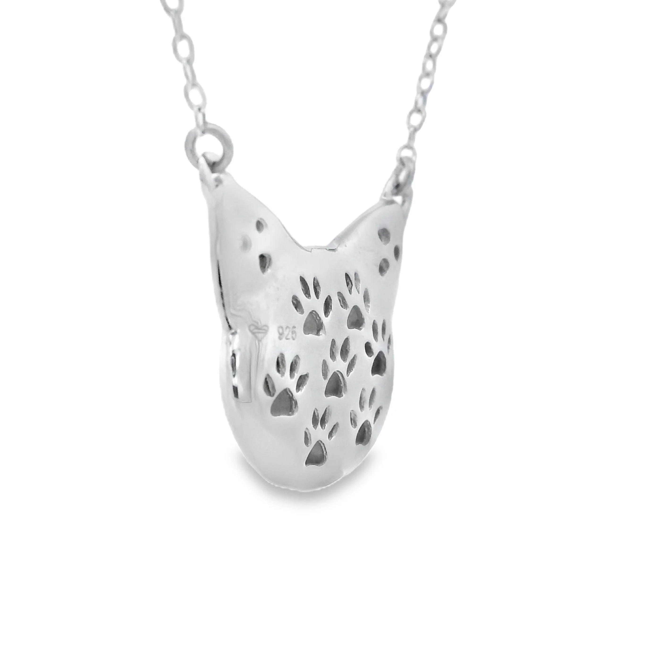 Natural .05ct Diamond Animal Pendant Sterling Silver - Image 2