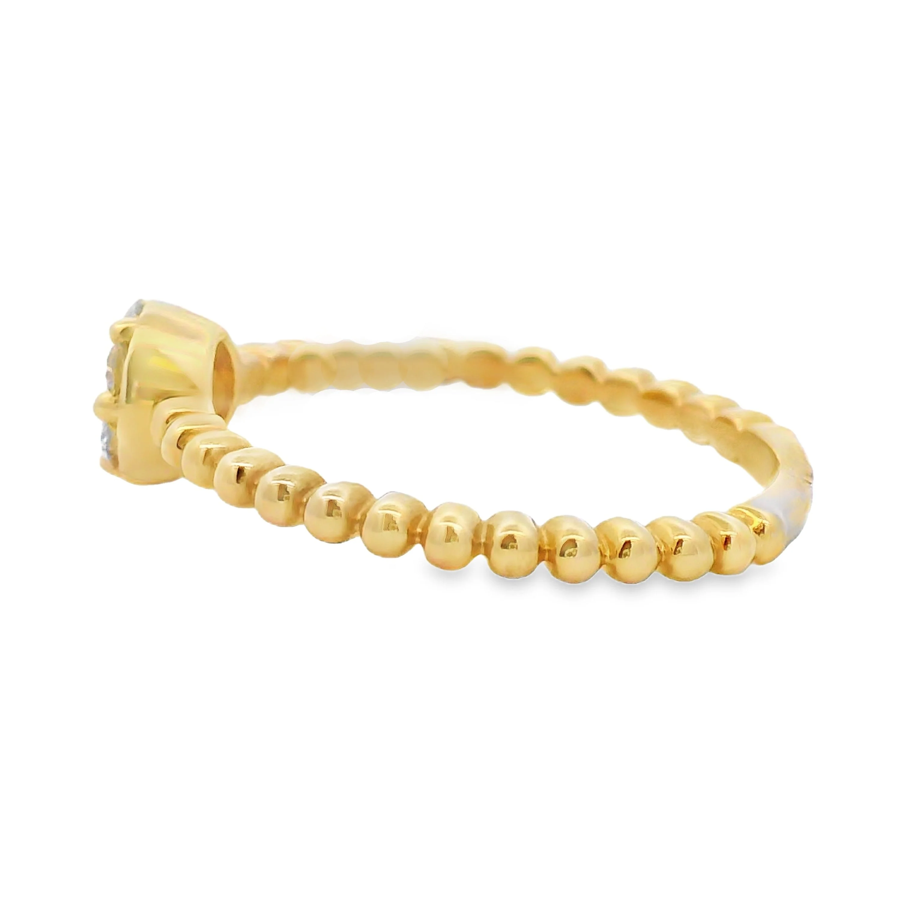 Natural .25ct Diamond Ring 10KT Yellow Gold - Image 2