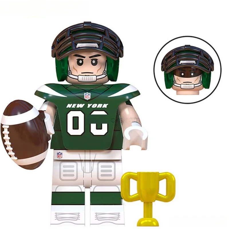 New York Jets NFL Football Teams Lego Minifigures Custom Toys