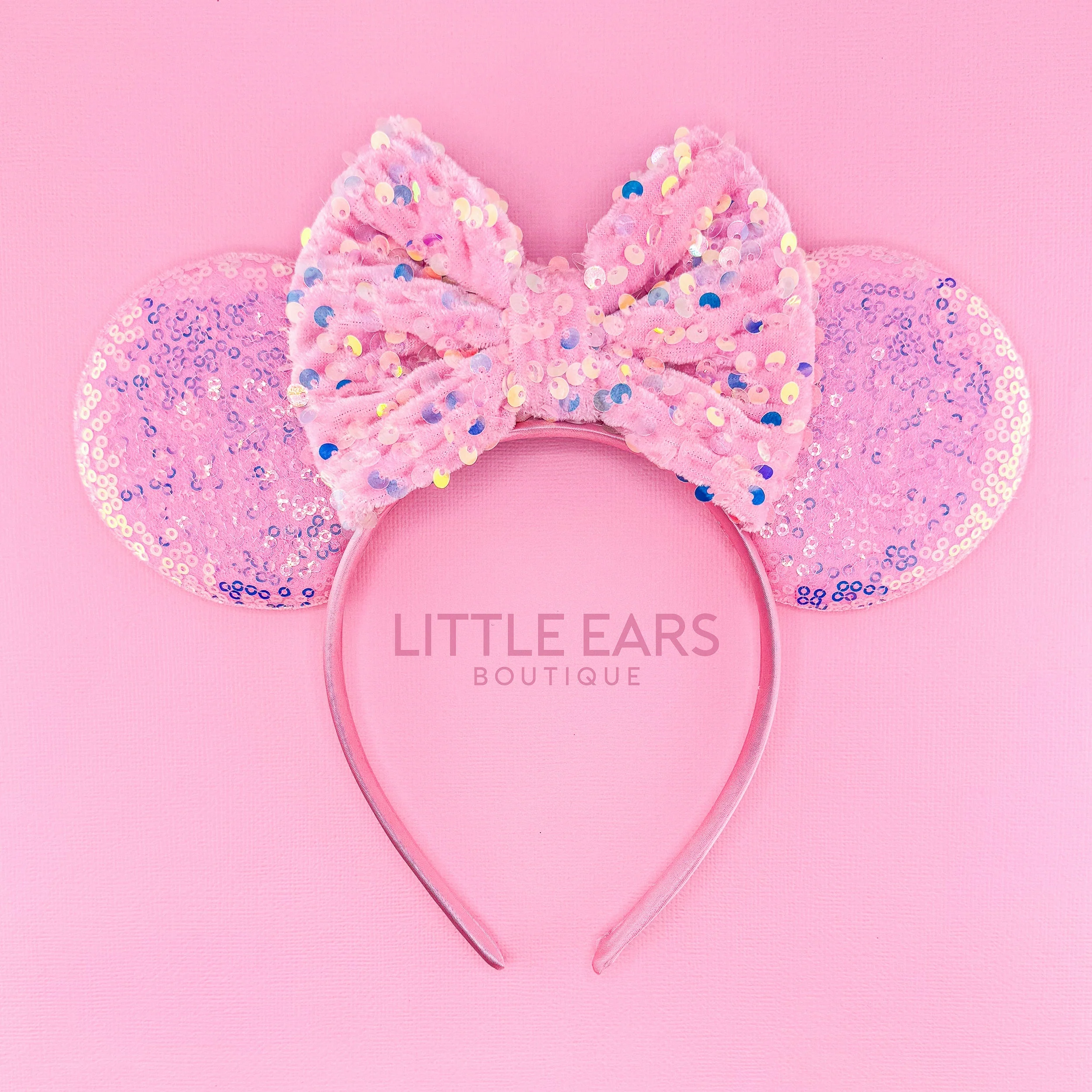 Pink Sequin Ears