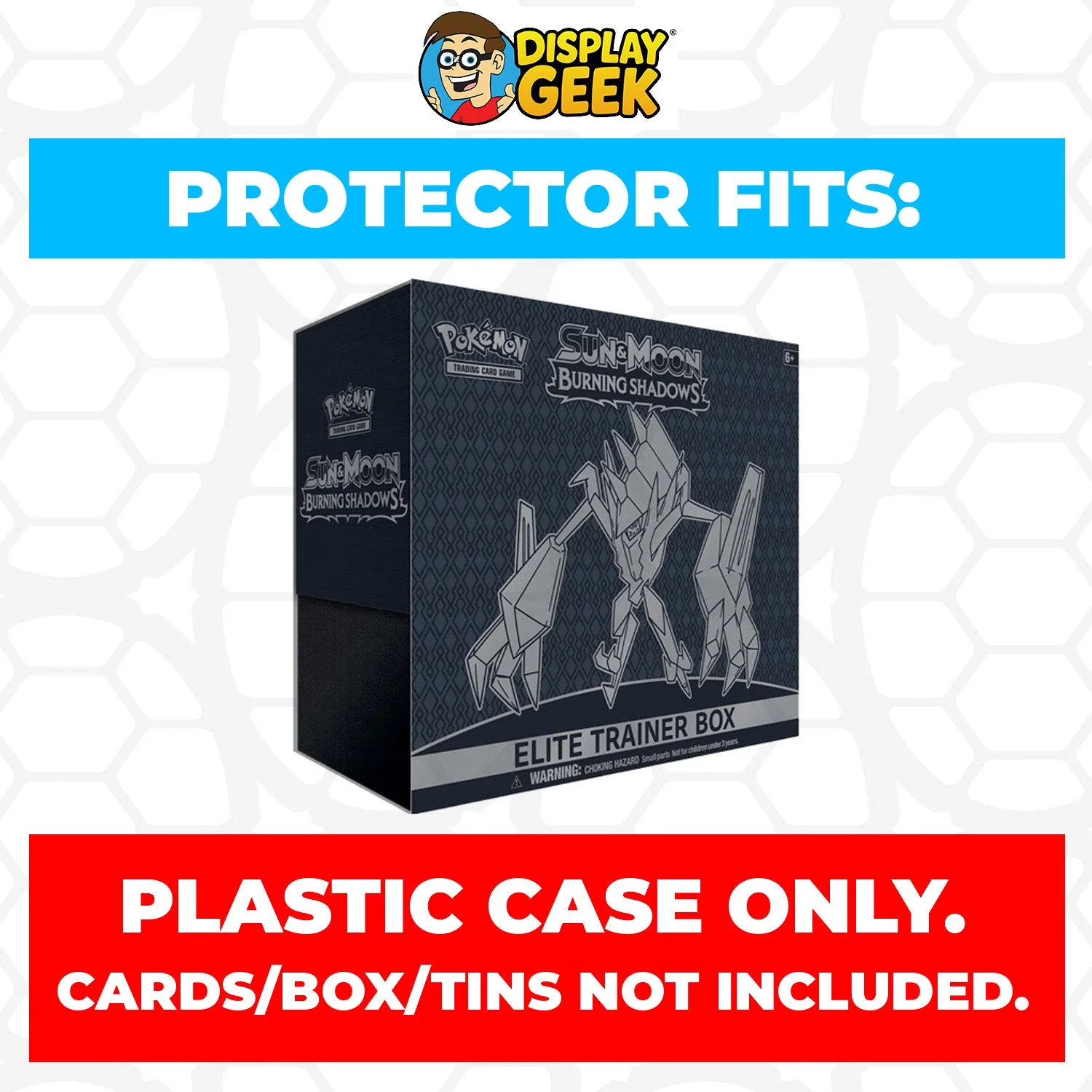 Plastic Protector for Pokemon TCG 2017 Sun & Moon Burning Shadows Necrozma ETB Elite Trainer Box - Image 2