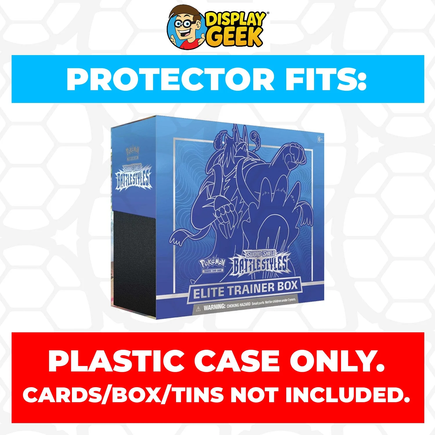Plastic Protector for Pokemon TCG 2021 Sword & Shield Battle Styles Urshifu Blue ETB Elite Trainer Box - Image 2