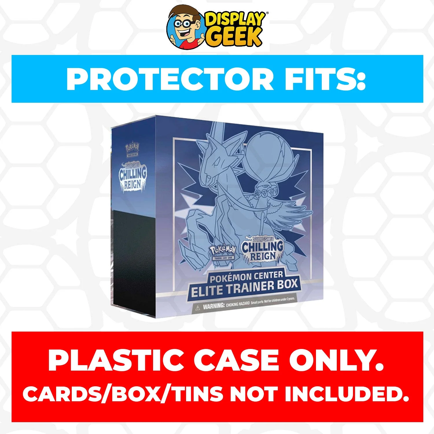 Plastic Protector for Pokemon TCG 2021 Sword & Shield Chilling Reign Shadow Rider Calyrex ETB Elite Trainer Box - Image 4