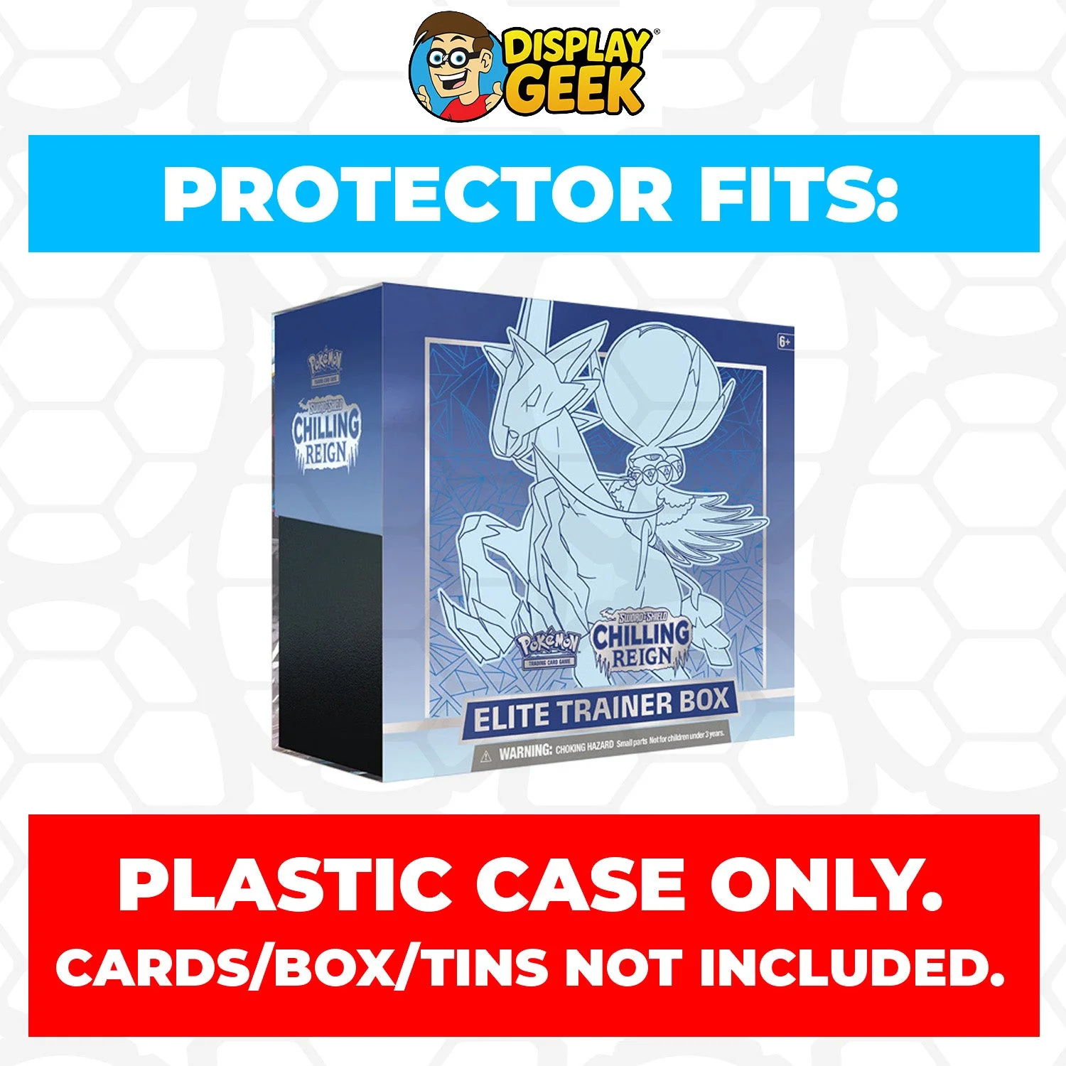 Plastic Protector for Pokemon TCG 2021 Sword & Shield Chilling Reign Shadow Rider Calyrex ETB Elite Trainer Box - Image 5