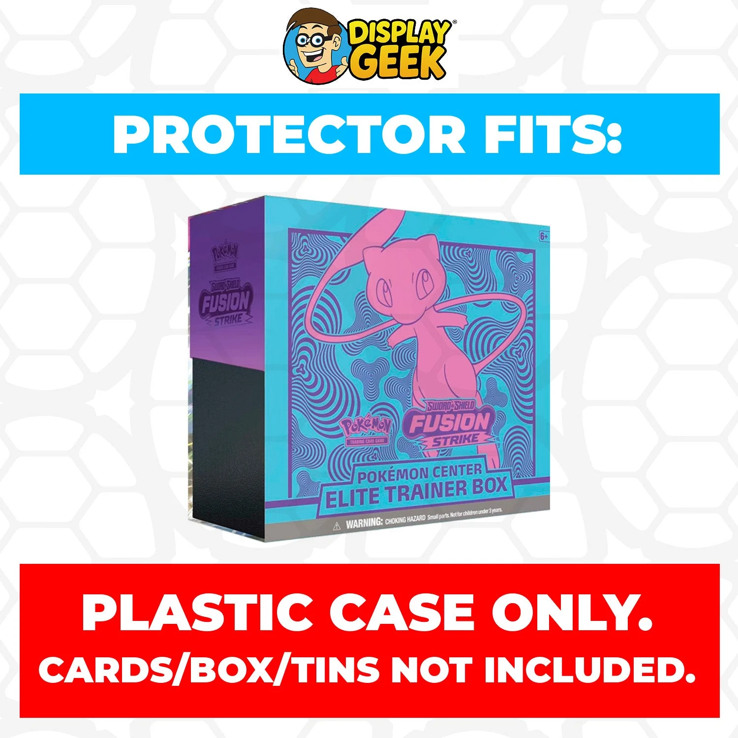Plastic Protector for Pokemon TCG 2021 Sword & Shield Fusion Strike Mew Pokemon Center ETB Elite Trainer Box - Image 2