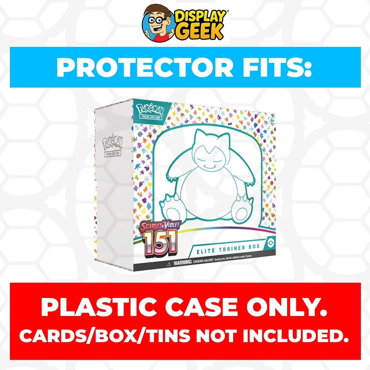 Plastic Protector for Pokemon TCG 2023 Scarlet & Violet 151 Snorlax ETB Elite Trainer Box - Image 2