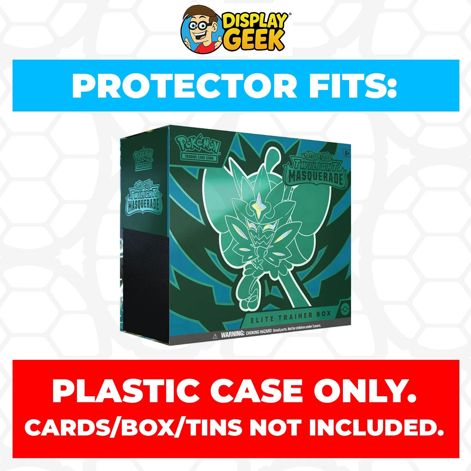 Plastic Protector for Pokemon TCG 2024 Scarlet & Violet Twilight Masquerade Ogerpon Pokemon Center ETB Elite Trainer Box - Image 3
