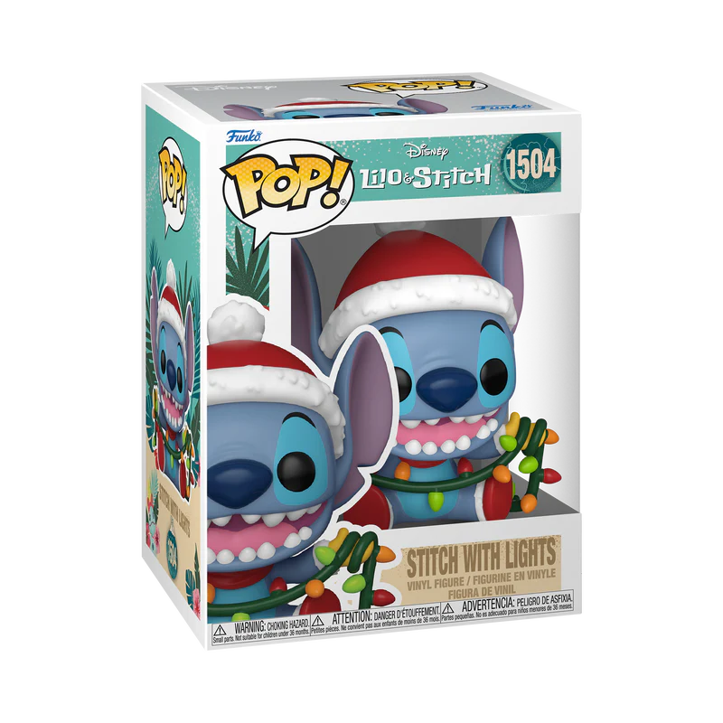 (PRE-ORDER) POP! Disney: Stitch HLDY– Stitch w/Lights - Image 2