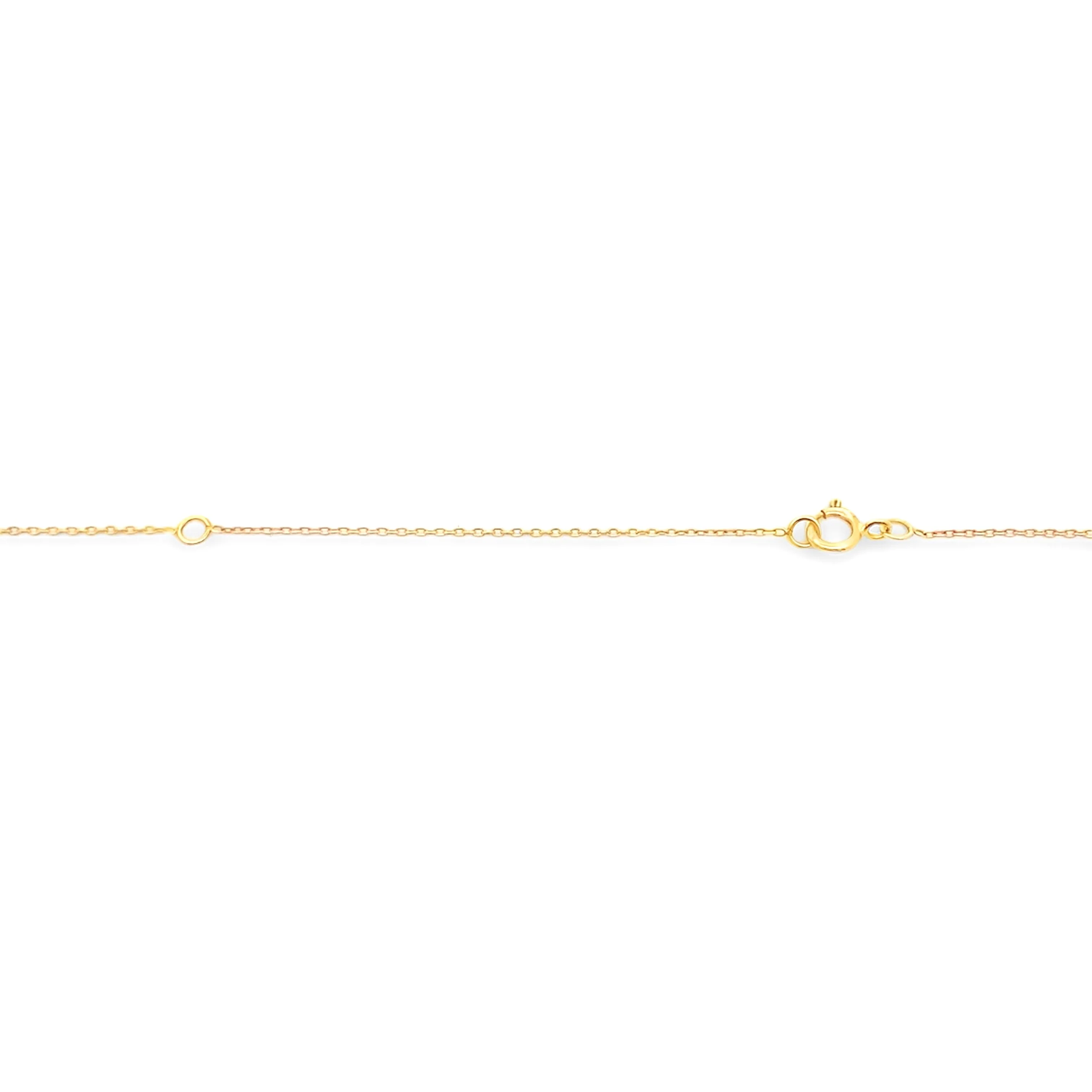 Sapphire Diamond Fashion Pendants 14KT Yellow Gold - Image 3