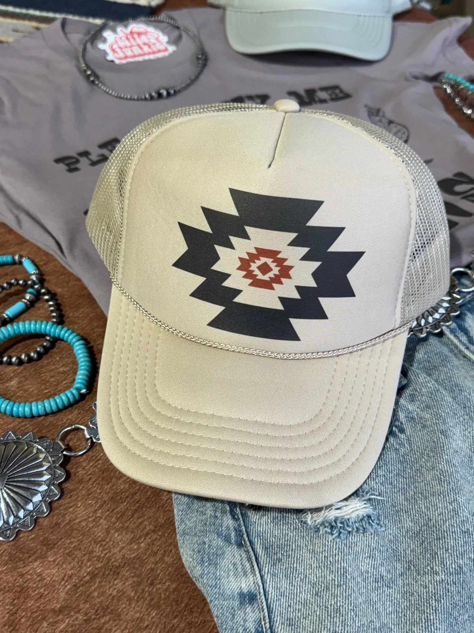 Simple Aztec Trucker Hat - Image 2