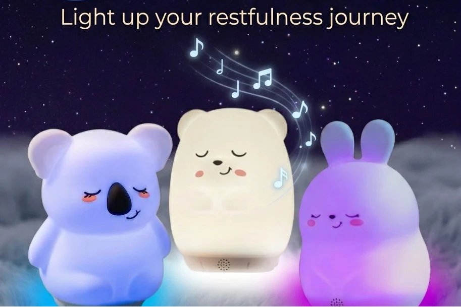 Sleeping Pal Night Light Sound Machine - 'Ted' a carefree little Bear - Image 2