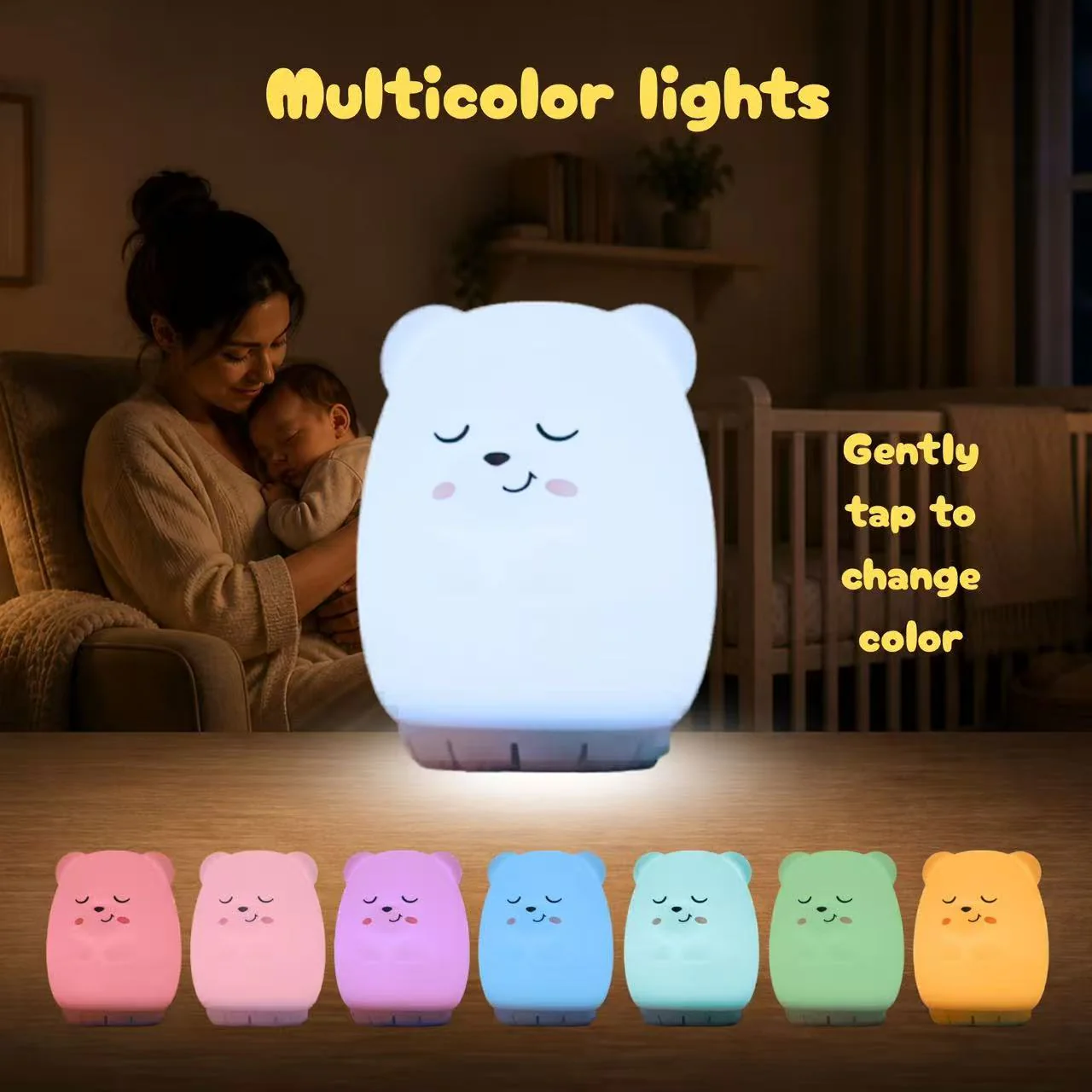 Sleeping Pal Night Light Sound Machine - 'Ted' a carefree little Bear - Image 4