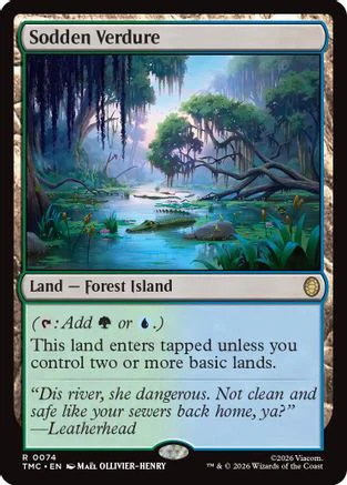 Sodden Verdure (TMC-074) - Commander: Teenage Mutant Ninja Turtles Foil