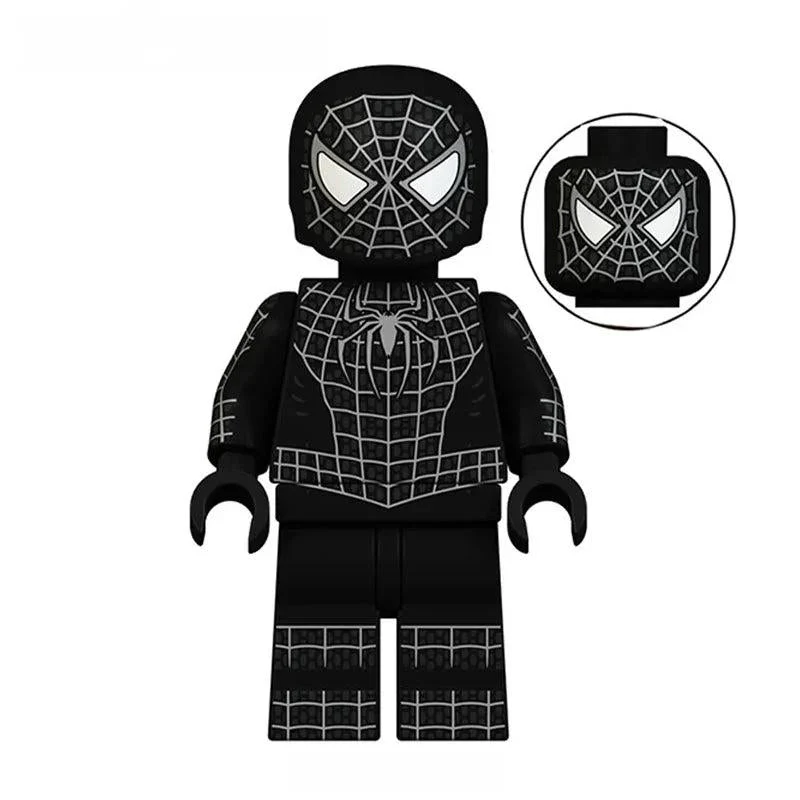Spider-Man Black symbiotic Suit Lego Minifigures Custom Toys 1