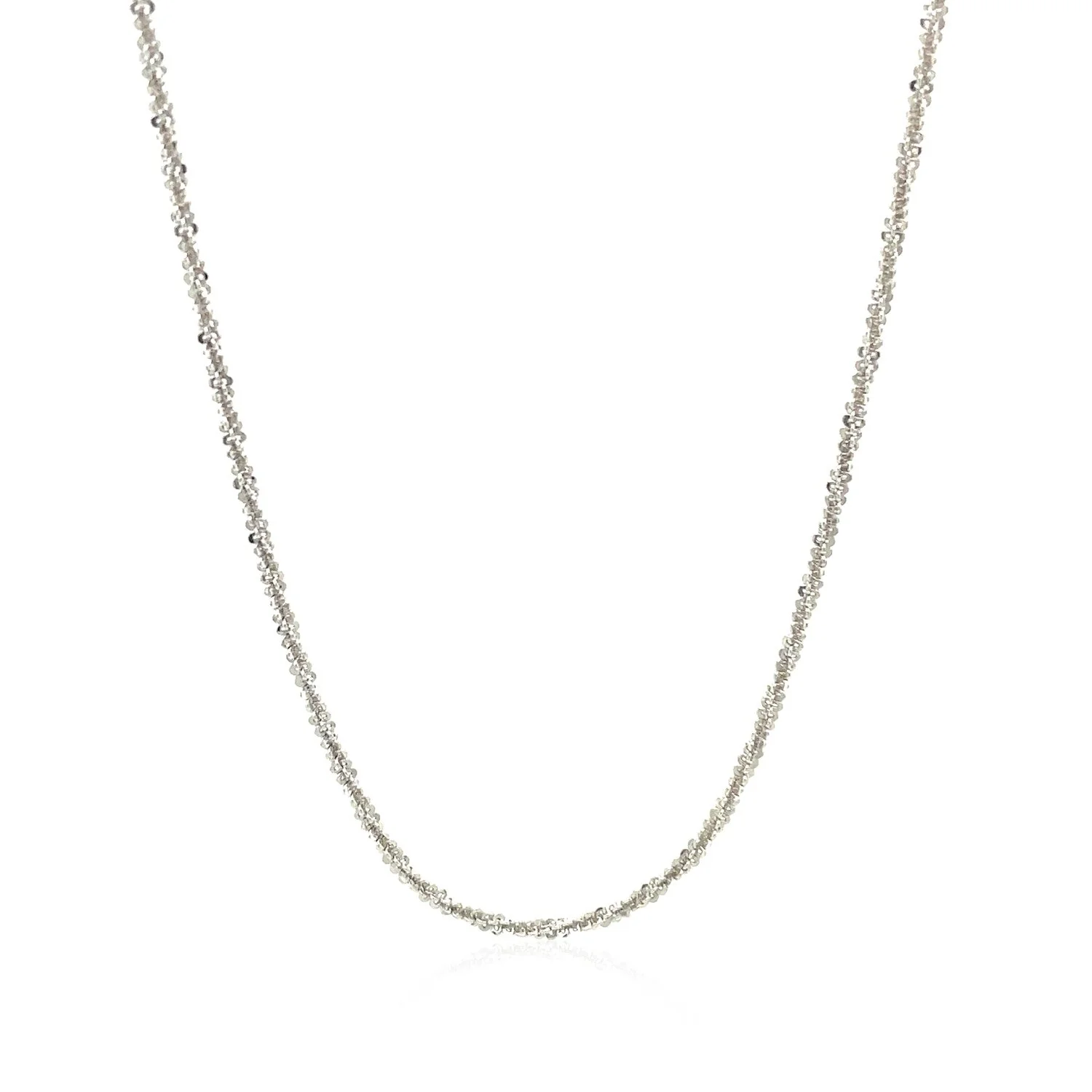 Sterling Silver 1.5mm Adjustable Sparkle Chain - Image 8
